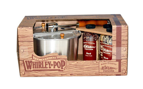 Whirley Pop Gift Set w/ 14oz Bottles of Popcorn